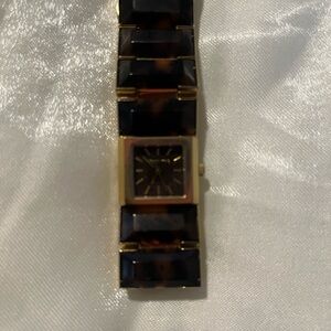 Michael Kors Brown/Yellow Gold Toned Steel Watch